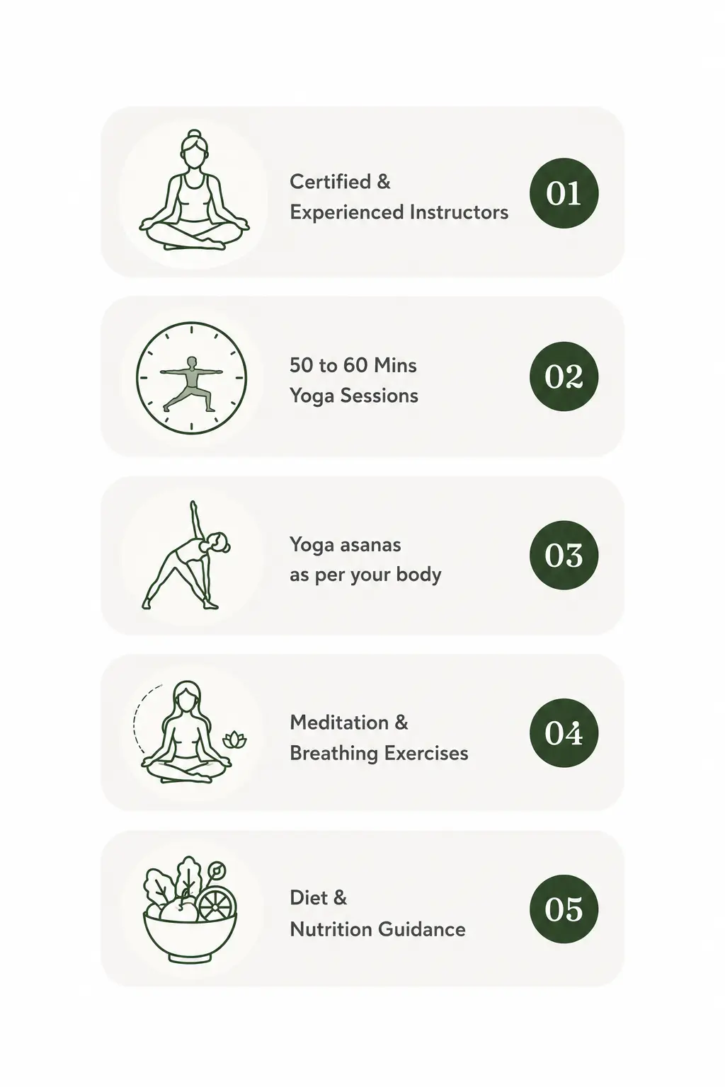 Yoga session at home